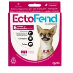 COLEIRA ANTI CARRAP/PULGA/LESH. ECTOFEND P 48CM ROSA