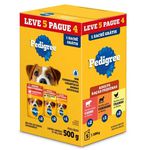 CARNE CAO PEDIGREE SACHE 100G PACK -LV 5 PG 4- AD CAR/FRA/CORD