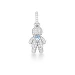 Pingente Menino Cravejado Prata 925