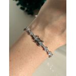 Pulseira Rivieira Zircônia Ródio Branco