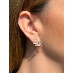 Brinco Inspiração Dior Prateado