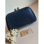 Clutch Brilho Azul Escuro