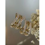 Brinco Meia Argola Ouro