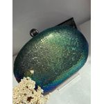 Clutch Oval Laminada Bicolor