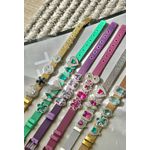 Pingente Charm Oval Água Marinha Para Pulseira