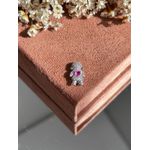 Pingente Charm Menina Safira Rosa Para Pulseira