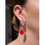 Conjunto Brinco e Colar Coral