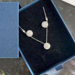 Conjunto Brinco e Colar Redondo Prata 925