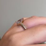 Anel Gota Cravação Dourado
