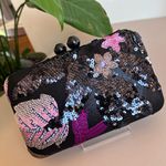 Bolsa Clutch Bordada Preta