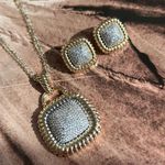 Conjunto Brinco e Colar Square Doia Banhos
