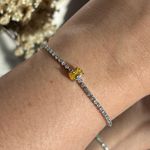 Pulseria Riviera Pedra Oval Fancy Yellow