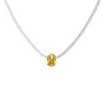 Colar Riviera Pedra Oval Fancy Yellow