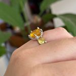 Anel Luxo Solitário Fancy Yellow