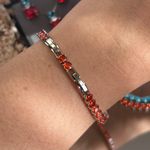 Pulseira Riviera 4mm Tangerina
