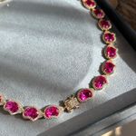 Conjunto Orgânico Safira Rosa Dourado
