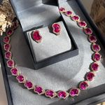 Conjunto Orgânico Safira Rosa Dourado