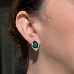 Conjunto Orgânico Verde Esmeralda Dourado
