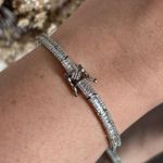 Pulseira Riviera Baguete Prateada
