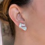 Conjunto Brinco E Colar Folhas 