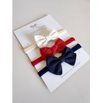 Kit de Laços M Linho - 3 Unidades (Faixinha)