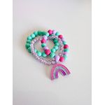 Kit de Pulseiras Arco-Íris