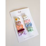 Kit Doce Espera Laços Mini - 11 Unidades (Presilhas) Cores da Foto