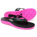 Chinela Oakley Rest II Preta - Rosa