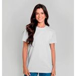 Camiseta Unissex Básica Lisa 100% Em Algodão Branca