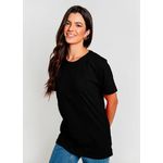 Camiseta Unissex Básica Lisa 100% Em Algodão Preta