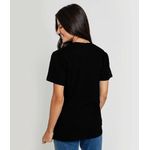 Camiseta Unissex Básica Lisa 100% Em Algodão Preta