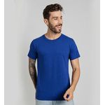 Camiseta Unissex Básica Lisa 100% Em Algodão Azul Bic