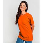 Camiseta Unissex Básica Lisa 100% Em Algodão Laranja