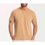 Camiseta Masculina Básica Unissex Lisa 100% Em Algodão Bege