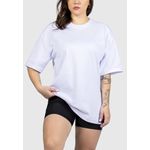 Camiseta Oversized Masculina e Feminina Longa 100% Algodão Branca