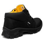 Bota Cano Baixo Catpriime De Segurança Trabalho Epi - Preto com Amarelo