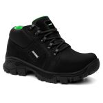 Bota Cano Baixo Catpriime De Segurança Trabalho Epi - Preto com Verde Limão