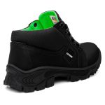 Bota Cano Baixo Catpriime De Segurança Trabalho Epi - Preto com Verde Limão