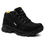 Bota Cano Baixo Catpriime De Segurança Trabalho Epi - Preto com Amarelo