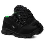 Bota Cano Baixo Catpriime De Segurança Trabalho Epi - Preto com Verde Limão