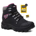Botina Catpriime Coturno De Segurança Trabalho Epi Com C.a Original 47.751 Preto Rosa