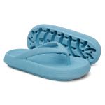 Chinelo De Dedo Nuvem Flatform Anatômico Plataforma Azul Claro 