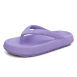 Chinelo De Dedo Nuvem Flatform Anatômico Plataforma Lilas