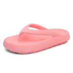 Chinelo De Dedo Nuvem Flatform Anatômico Plataforma Rosa