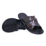 Chinelo Sandália Masculina em Couro Bali Café - Conforto e Estilo Casual 