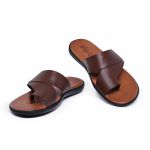Chinelo Sandália Masculina em Couro Dakar Marrom - Conforto e Estilo Casual