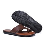 Chinelo Sandália Masculina em Couro Dakar Marrom - Conforto e Estilo Casual