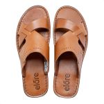 Chinelo Sandália de Couro Masculina Saara Conhaque – estilo tropical e despojado