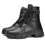 Coturno Feminino em Couro com Elástico Nicole Click Preto - Conforto e Estilo Urbano