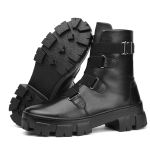 Coturno Feminino em Couro com Elástico Nicole Click Preto - Conforto e Estilo Urbano